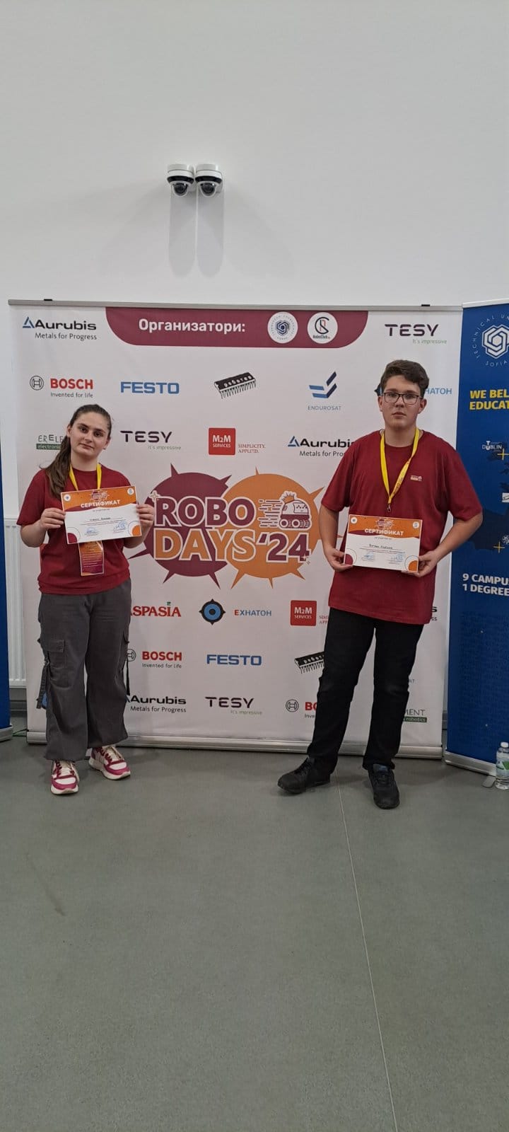 Отборът на Роботика НПГ · RoboDays 2024