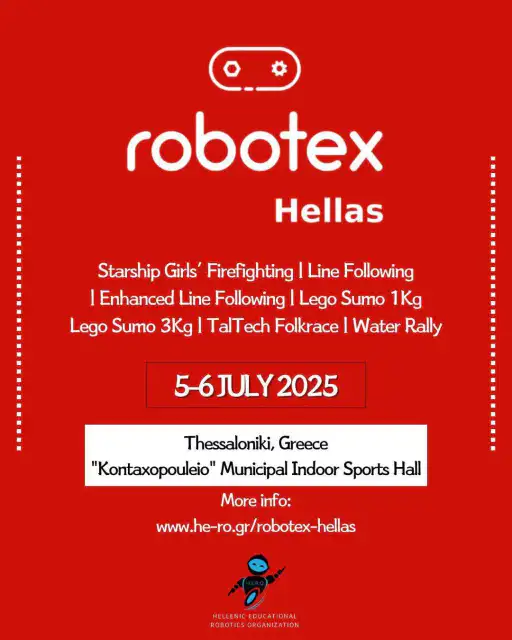 Robotex Hellas 5–6 July 2025 Thessaloniki